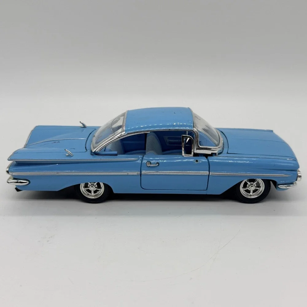 Arko 1959 Chevrolet Impala Blue Diecast Collectible Car Opening Doors & Trunk